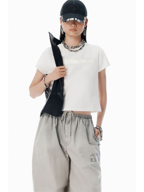 T-shirt with logo ALEXANDER WANG | 1CC3251103120